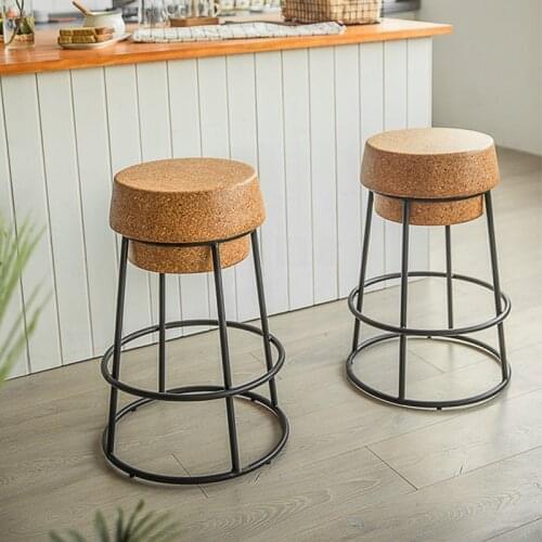 Simple Bar Stool Nordic Bar Stools Bar Table Furniture for Home Kitchen Chair High Stool Clothing Store Photo Stool Modern Chair