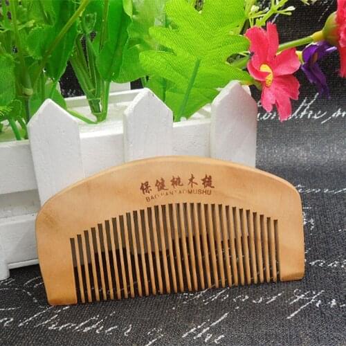 Natural Wood Hair Comb for Men Beard Comb Facial Hair Brush Shaving Brush Mens Mustache Brushes Gift for Men Drop Shipping