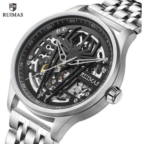 RUIMAS Mens Watches Top Brand Luxury Automatic watch Man Steel Sport Mechanica Wristwatch Relogio Masculino Reloj Hombre 6787
