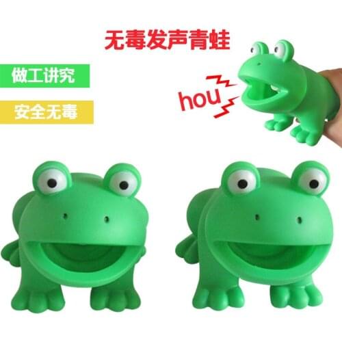 Dog Toy Frog Pet Sound Making Hem Frog Vent Tricky Screams Vinyl Frog