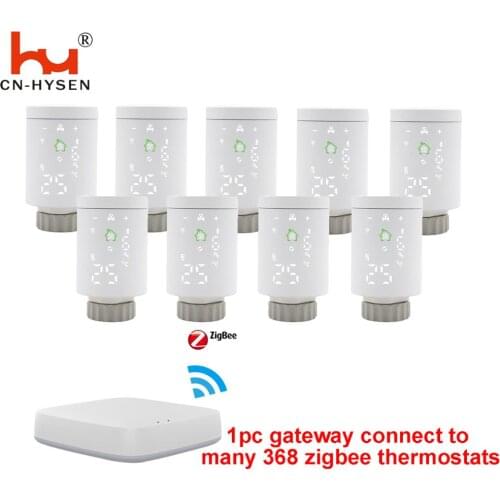 Zigbee Smart Thermostatic Radiator Valve Controller TRV Thermostat Tuya Temperature Voice Control Works with Alexa Google Home