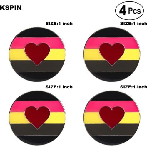 Fat Fetish Pride Lapel Pin Flag badge Brooch Pins Badges 4pcs