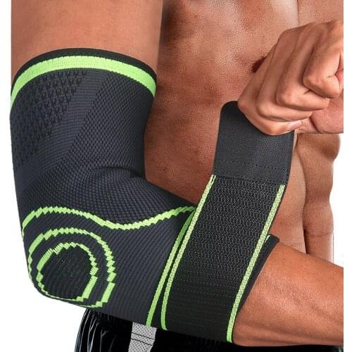 1PC Tennis Basketball Bandage Elbow Support Sleeve Weightlifting Running Golf Compression Elbow Pad Brace Reduce Pain