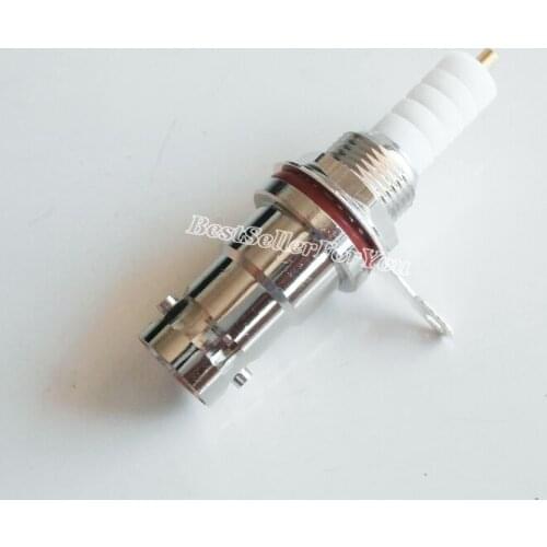 1Pcs RP BNC Female Plug Center Nut Bulkhead Solder RF Connector SHV 5000VBrass