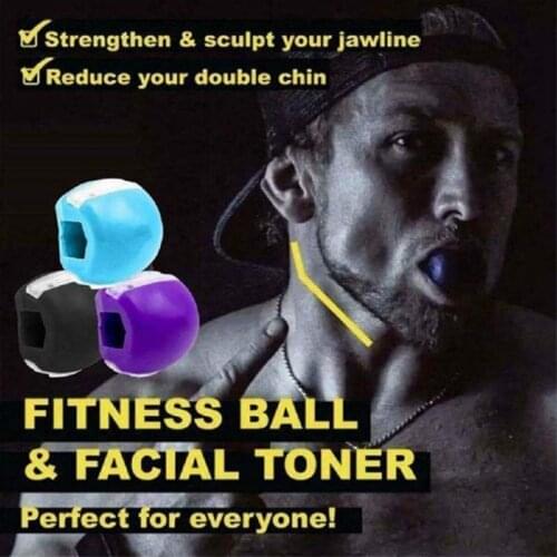 1pc Face Masseter Facial Jaw Jawrsize Muscle Mouth Exerciser Chew Ball Chew Bite Breaker Training High Quality