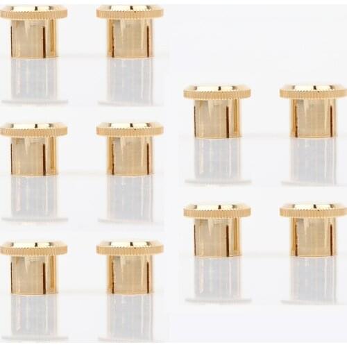 12PCS RCA Cap Protector 24k Gold Plated Noise Shielding Caps socket
