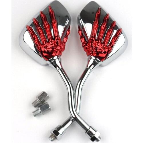 2 Pcs/Pair Motorcycle Mirror Scooter E-Bike Rearview Mirrors Electrombile Back Side Convex Mirror 8mm To 10mm 10.5cm x 7cm