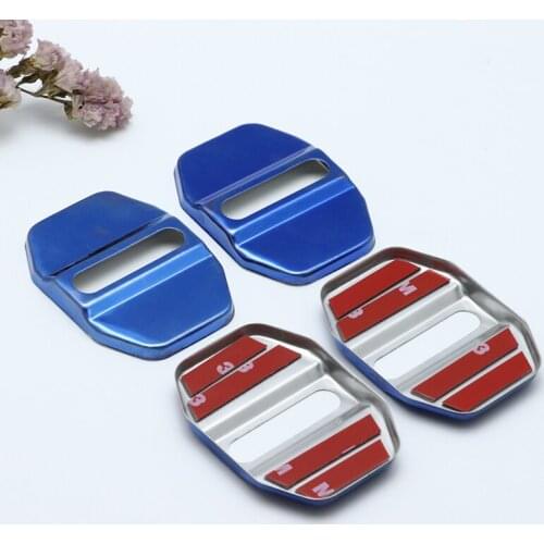 4PCS Auto Case Stainless Steel Door Lock Buckle Protective Cover For Mercedes-Benz benz A class W176 2013 2014-2018 Car Styling