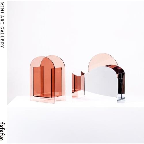 Acrylic Vase Transparent Art Vase Home Art Decoration Decoration Room Living Room Dining Room Flower Arrangement Ins Style