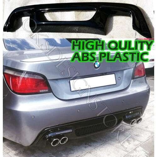 For BMW E60 2003 2004 2005 2006 2007 2008 2009 2010 M TECH Rear Bumper Diffuser ABS Plastic piano Black Rear Diffuser Bumper