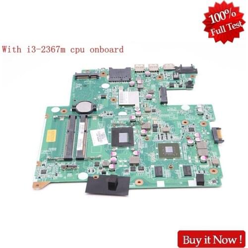 NOKOTION for HP Sleekbook 14-B laptop motherboard 714618-501 715866-501 DA0U33MB6D0 With i3-2367m Cpu onboard