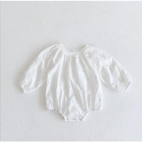 2021 new girls boys lace romper cotton autumn fashion babys jumpsuit 6-24 month YU855