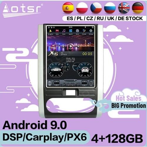 128G Tesla Screen Multimedia Stereo Android 9 Player For Nissan X-Trail 2007 2008 2009 2010 2011 2012 2013 2014 Radio Head Unit