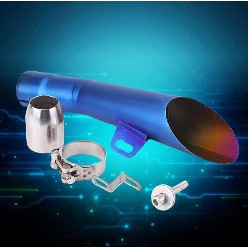 Universal Motorcycle Exhaust Pipe Tip Muffler Stainless Steel Trim Tail Tube Autobike Scooter Muffler Modified Exhaust System