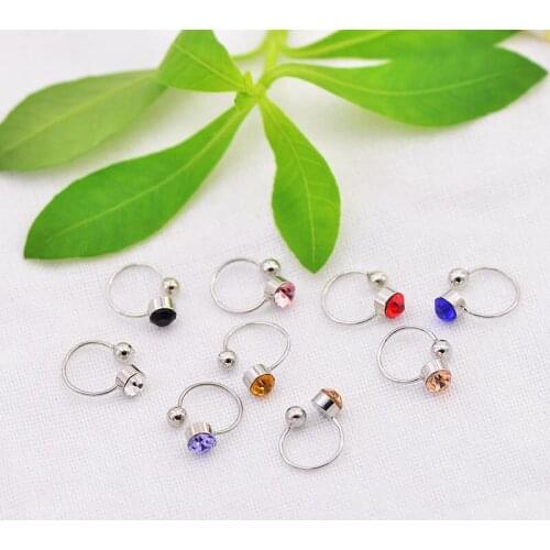 Women Girl Clip On U Body Crystal Rhinestone Earring Ear Cuff Stud Ear Woman Fashion Jewelry Gift Lady Elegant Earrings 2021