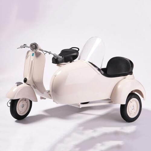 1/6 Scale Retro Vintage Three Round Motorbike Alloy Metal Die Casting Motorcycle Model Toy For Collection Gift