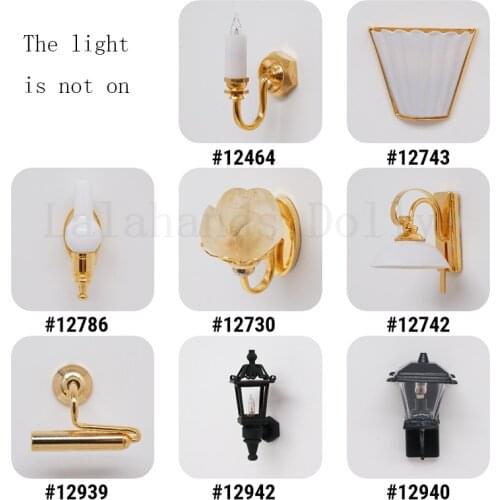 1pcs Mini Dollhouse FashionPocket Mini Wall Lamp Decor Accessories Dollhouse Furniture Toys