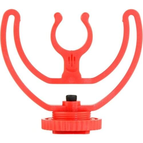 1pcs Universal Cold Shoe Mount Plastic Microphone Adapter Replacement Mounting Bracket for Shotgun Microphones B03C