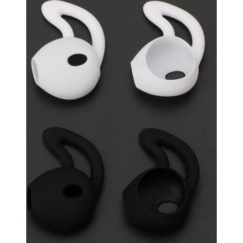 2Pairs Eartip Silicone in-ear Headset Earbuds Cover with Ear Hook for Apple Airpods iPhone 8 7 6 6S Plus 5 5S SE EarPods