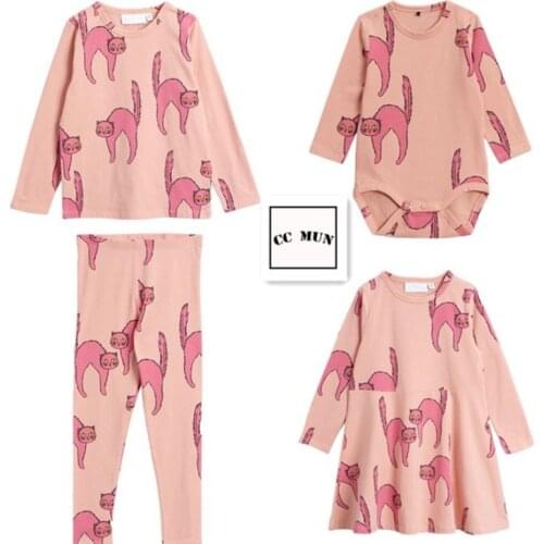 2019TAO infant bag fart clothing cotton childrens home service suit girls cotton dress bottoming underwear series2