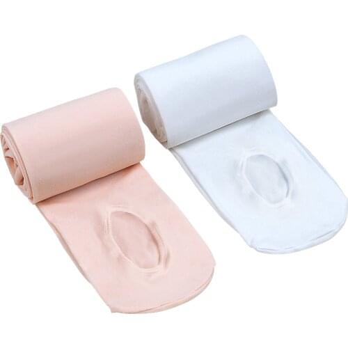 2021 Child Dance Socks Girls' Rompers Socks Summer Thin Section White Burrowing Socks Lazy Socks Exercise Socks