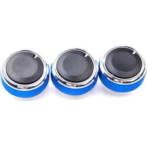 3pcs Direct Fit Durable Turning Air Conditioning Knob Styling Car Accessories Replacement Heat Control Switch For Ford 05-14