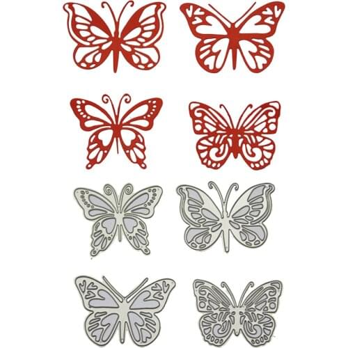 4pcs Butterfly Metal Cutting Dies for DIY Scrapbooking Album Paper Card Cover Crafts Embossing Die Cuts