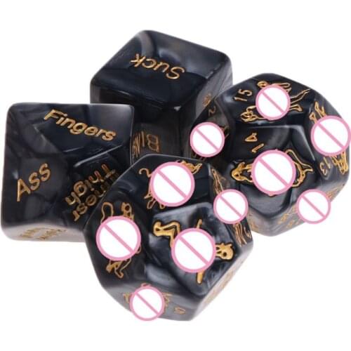 4 PCS Fun Acrylic Dice Love Dice Sex Dice Erotic Dice Love Game Toy Couple Gift Q1FF