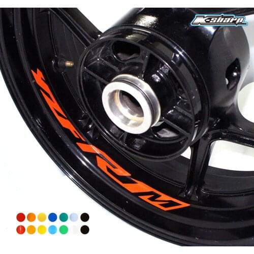 8 X custon inner rim decals wheel reflective sign Stickers stripes FIT YAMAHA YZF R1M