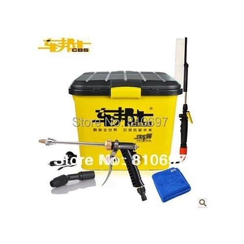 CBS-28L Electric lithium battery 28l washing device high pressure water gun 220v charge portable car washing machine