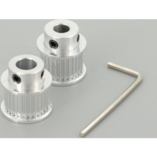 GKTOOLS 3D Printer Parts GT2 Timing Pulley 2GT 28 Tooth Teeth Bore 6.35/8mm Synchronous Wheels Width 10mm Belt