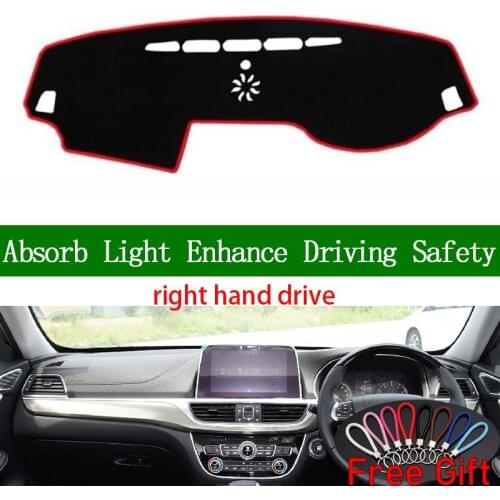 For GAC Trumpchi GA8 2015 2016 2017 Right Hand Drive Dashboard Cover Car Stickers Sun Shade Dash Mat Carpet Interior Accessories