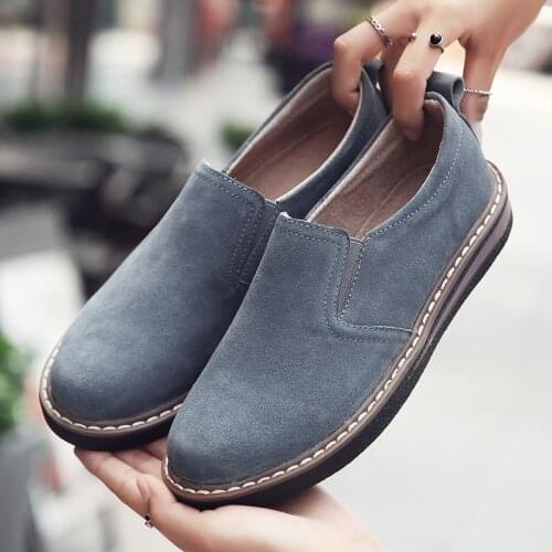 Dwayne Retro leather handmade soft bottom national style shallow mouth new shoes breathable flat bottom casual mother shoes 365