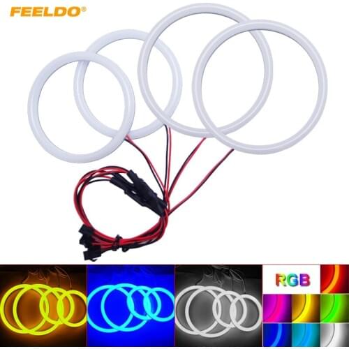 FEELDO 1Set Car Xenon Cotton Angel Eyes Halo Ring Light For Toyota Corolla 01-04 Headlight DRL