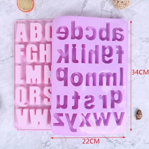 Hot Alphabet concrete Molds Plaster Number Silicon Mold Concrete Capital Letter Mold english letters molds