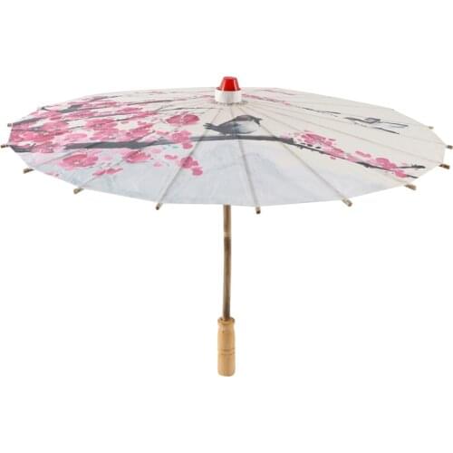 Art Umbrella Chinese Silk Cloth Umbrella Classical Style Decorative Umbrella Oil Paper Painted Parasol Umbrella