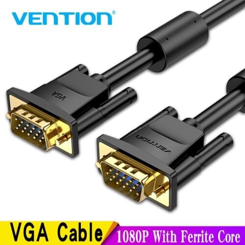 Vention VGA Cable VGA Male to Male Cable 1080P 1m 1.5m 5m 10m 20m Cabo 15 Pin Cord Wire for Computer Monitor Projector VGA Cable
