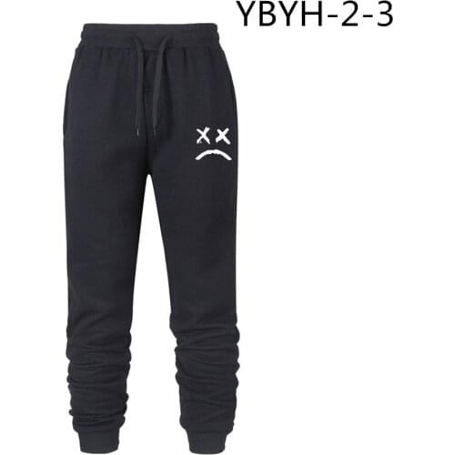 YBYH-2-3 Mens pants Harajuku Casual Mens trousers 2021 Fashion Printing Autumn Winter Fleece Joggers Men Sweatpants Sportswear