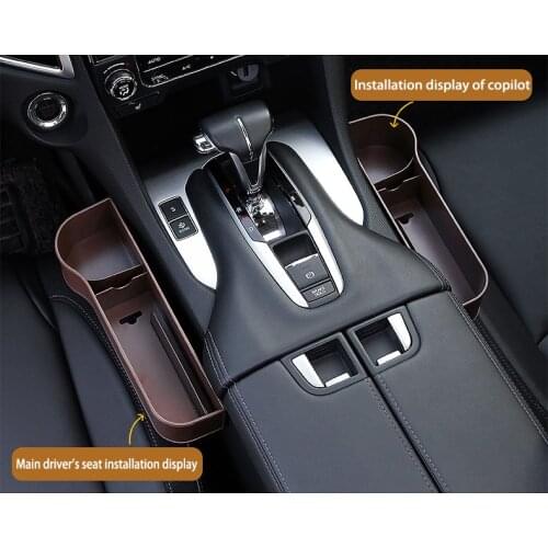 2020 New 2020 New Hot Fashion Car Seat Slit Gap Storage Boxes Catcher Box Waterproof Pocket Organizer Phone Cup Holder