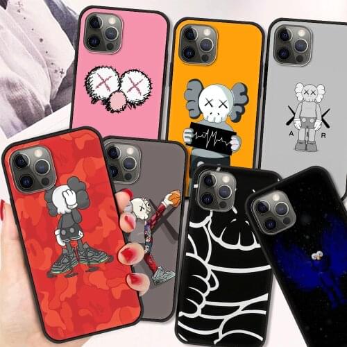 K-Kaw Shockproof Case For iPhone12 11 Pro Max 8 7 Plus Fundas Black Soft Cover For iPhone X XS Max XR Shell Silicone Coque TPU
