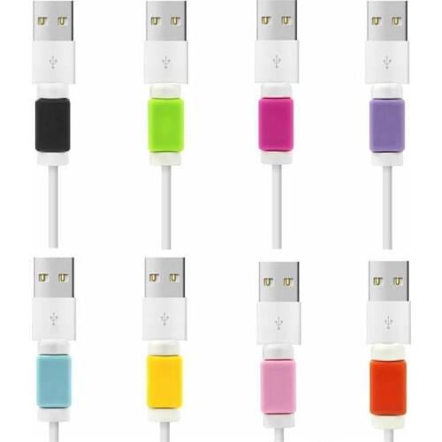 1000pcs/lot Silicone Winding Clip USB line Data Cable protect Protector Cables Protection Winder for iPhone Wire cable anti Tool