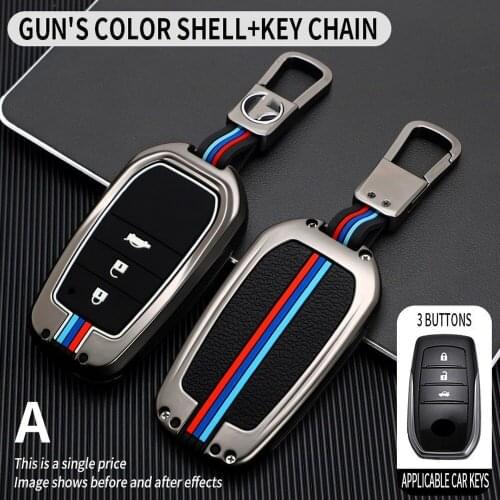 Luminous Remote Car Key Case Shell Cover Holder Keychain for Toyota RAV4 Hilux Forutner Camry Prado Land Cruiser Alphard Previa
