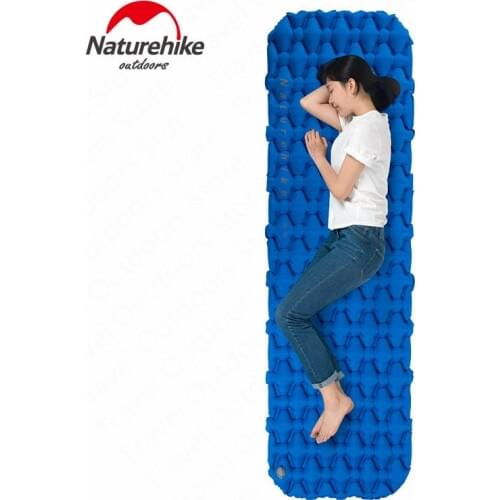 Naturehike Sleeping Inflatable Mattress With Air Bag Ultralight Camping Pad Single Double Person Moistureproof Air Mat Travel
