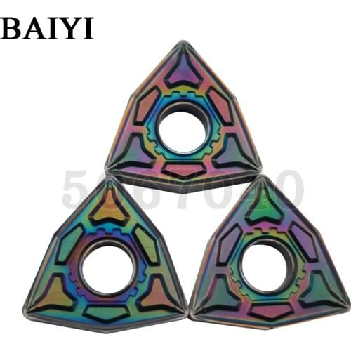 10pcs WNMG080408-GF P8090 high hardness carbide inserts to cut hardened steel of HRC40-65 Nano-nitride PVD coating cutter blade