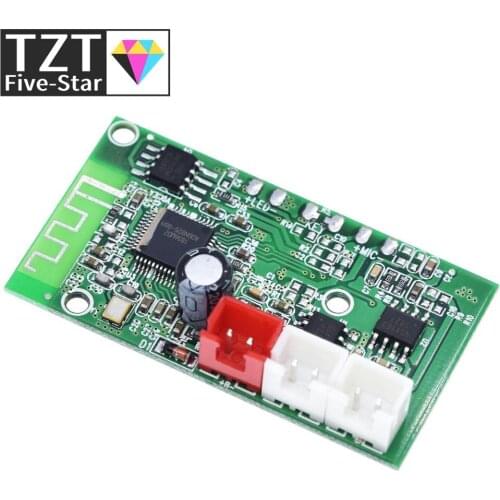 TZT Mini Bluetooth 4.2 Speaker Amplifier Board 3W*2 Class D Dual Channle Audio Phones Computers PC DIY DC3.7-5V