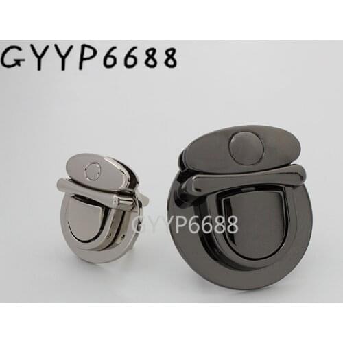 1-5 sets 2 size 31x25mm 44x38mm Many colors metal press lock push lock for DIY leather bag closure lock purse accessories