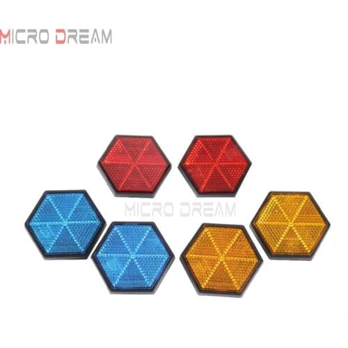 2x Plastic Safety Warning Reflector Bolt On Car Truck Motorcycles Trailer Bus ATV Scooter Universal