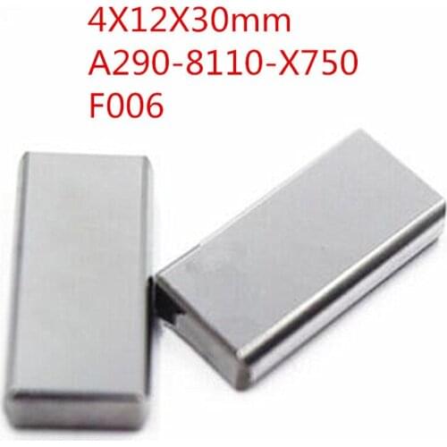 2pcs Wire EDM Machine CNC FANUC F006 A290-8110-X750 Tungsten Carbide Power Feed Contact 4X12X30mm For a-C, 1C, iA, iB