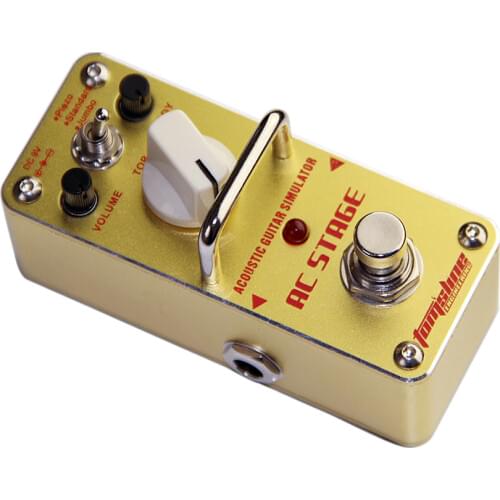 Promotion!! AROMA AAS-3 AC STAGE Acoustic guitar simulator Mini Analogue Effect True Bypass with