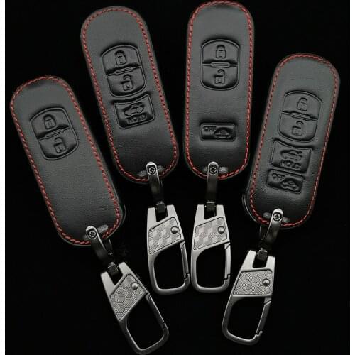 Car Styling Key Cover Case For MAZDA 3/6 / MX-5 Miata (2009-2012) CX-7 / CX-9 (2010-2013) Remote Fob Protector Shell Bag